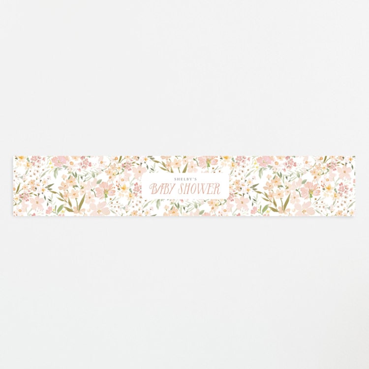 "Storybook" - Baby Shower Belly Bands in Carnation by Itsy Belle Studio - Front