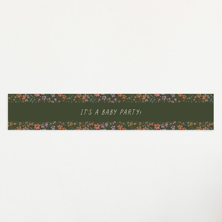 "Wildflowers" - Baby Shower Belly Bands in Confetti by 2birdstone - Front
