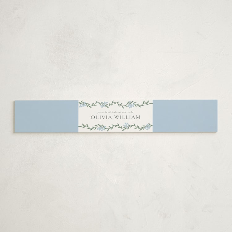 "simple garland" - Baby Shower Belly Bands in Sky by Christy Hy Lee - Front