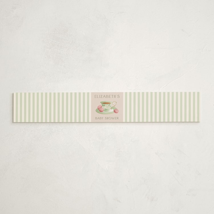 "A Baby Is Brewing" - Baby Shower Belly Bands in Framboise by Jamie Alexander - Front