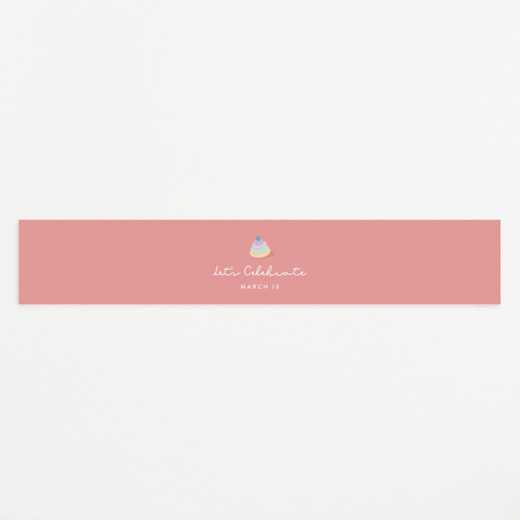 "Baby Blanket" - Baby Shower Belly Bands in Rosy Cheeks by Carolyn MacLaren - Front