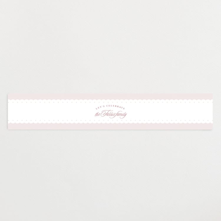 "Sweet scallop" - Baby Shower Belly Bands in Ballerina by Lea Delaveris - Front