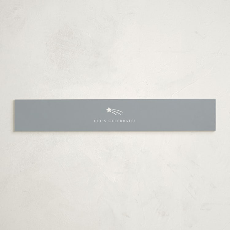 "Little Star" - Baby Shower Belly Bands in Slate by Meggy Masters - Front