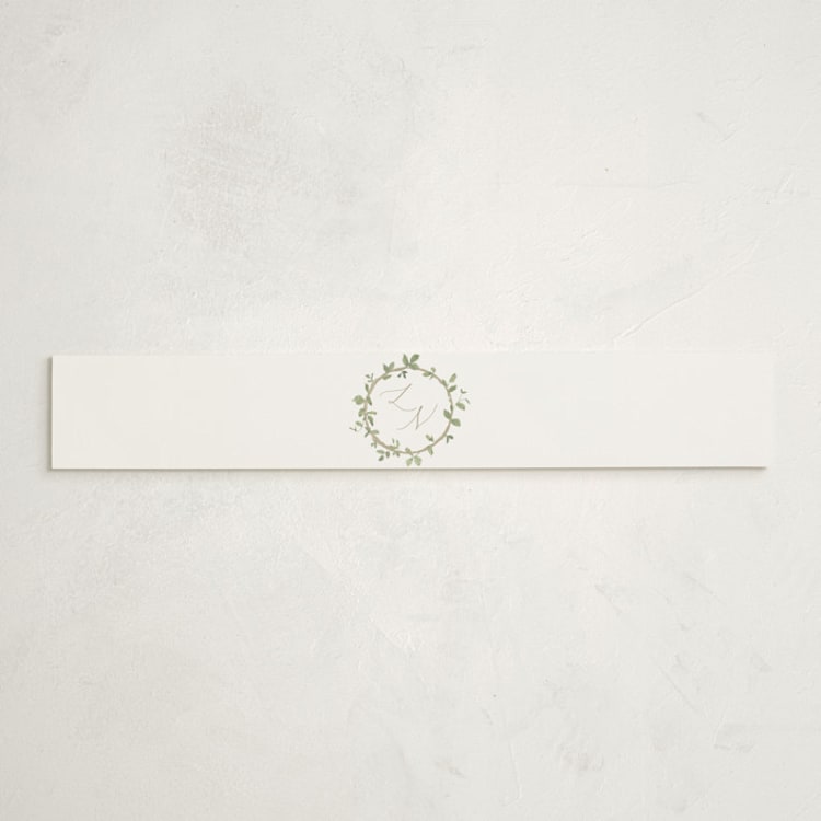 "Canopy" - Baby Shower Belly Bands in Ivy by Everett Paper Goods - Front
