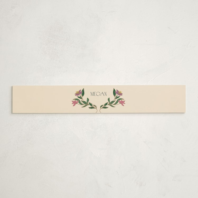 "Gilded Tapestry" - Baby Shower Belly Bands in Midnight Garden by Simona Camp - Front