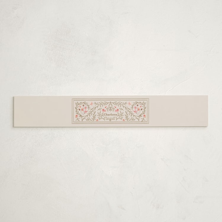 "Victorian" - Baby Shower Belly Bands in Versailles by Claudia Orengo - Front