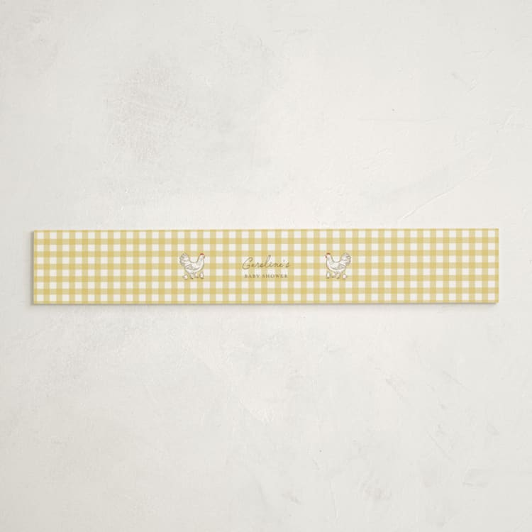 "Little Chicks on the Way" - Baby Shower Belly Bands in Corn by Lucrecia Caporale - Front