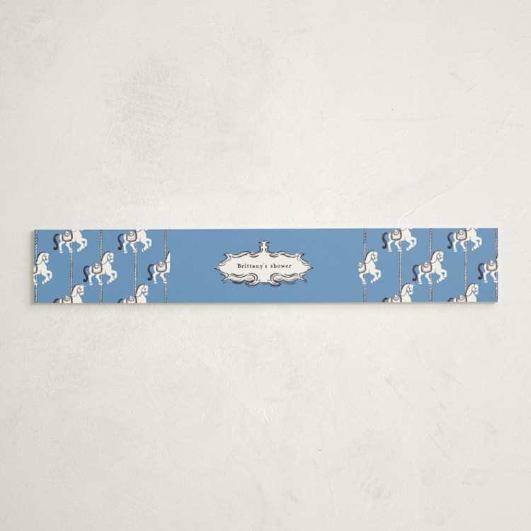 "Round And Round" - Baby Shower Belly Bands in Pool by Gwen Bedat - Front