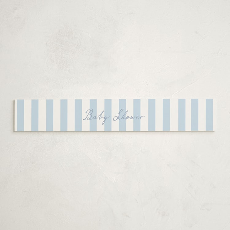"Sail Boats Baby" - Baby Shower Belly Bands in Periwinkle by Angela Thompson - Front