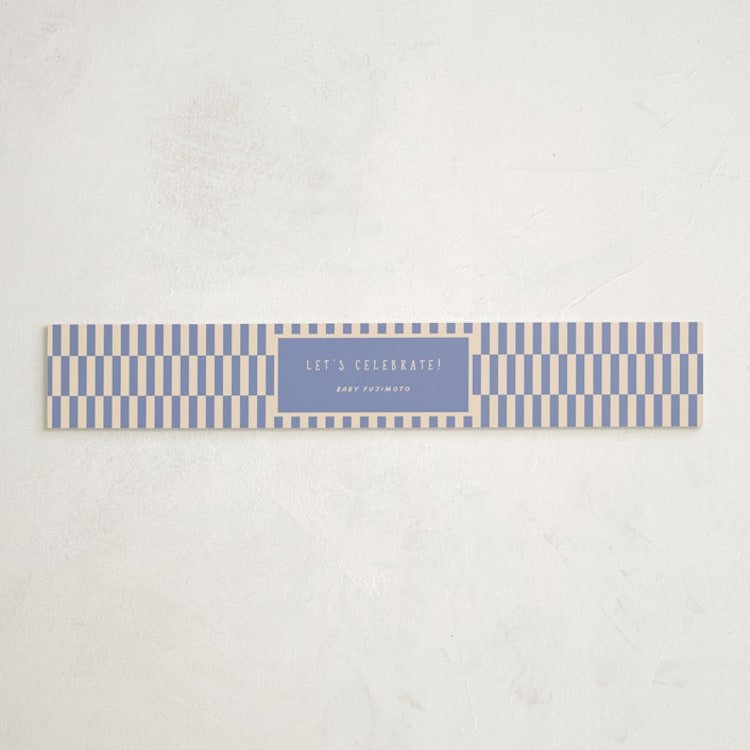 "Fruit Stickers" - Baby Shower Belly Bands in Acai Berry by Natalie Rae - Front
