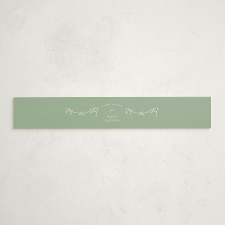 "Woodland Party" - Baby Shower Belly Bands in Bluebird by Julie Murray - Front