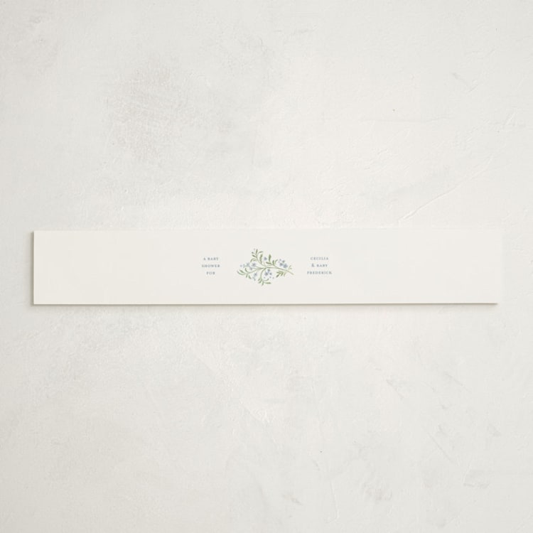 "Darling" - Baby Shower Belly Bands in Sky by Paper Raven Co. - Front