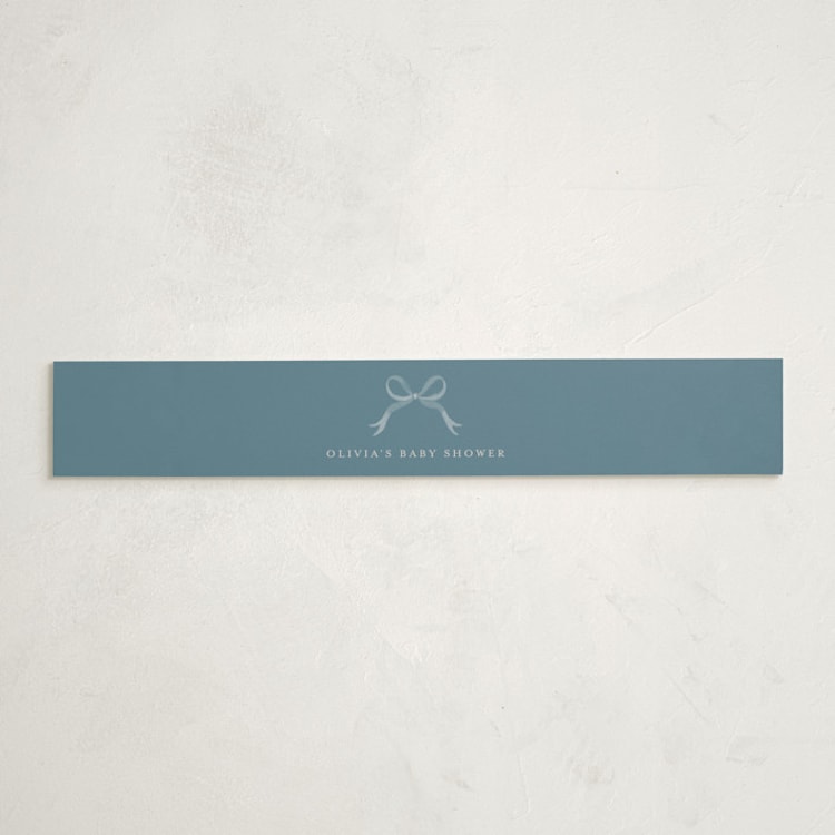 "Hey, diddle diddle" - Baby Shower Belly Bands in Forget-me-not by Jamie Alexander - Front