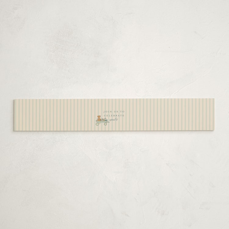 "Maison de Rêves" - Baby Shower Belly Bands in Ciel by Sabrin Deirani - Front