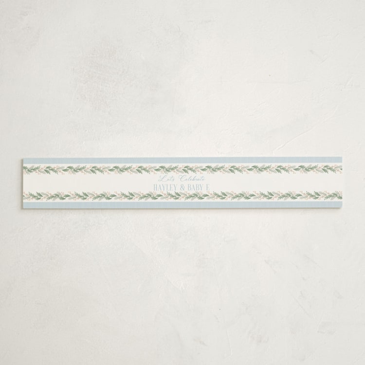 "Winter Frame" - Baby Shower Belly Bands in Frosted by Laura Hankins - Front