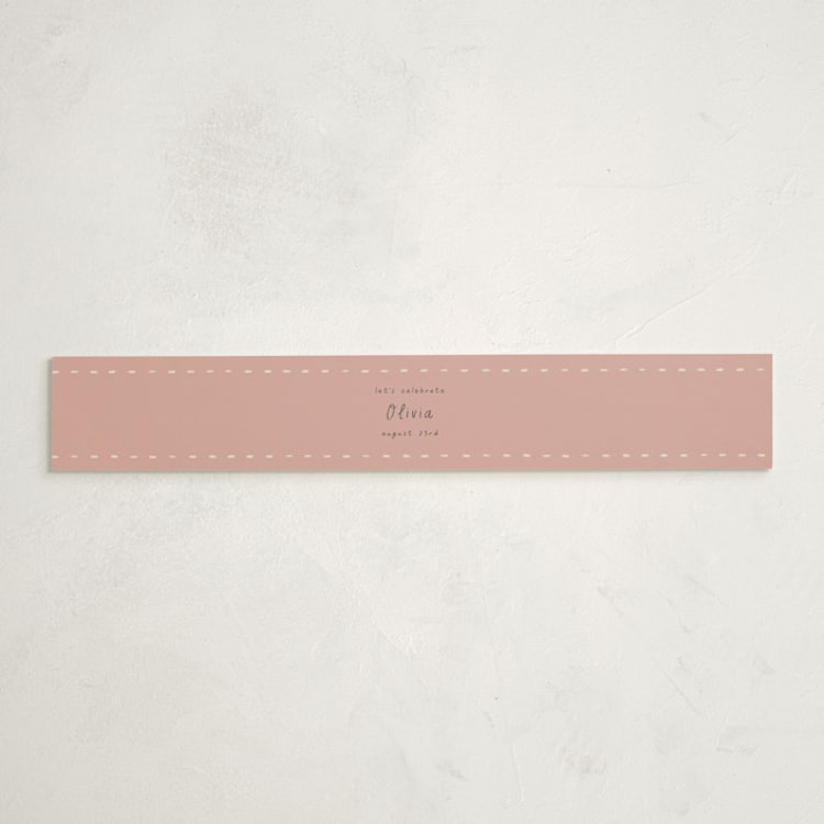"Woodland Fawn" - Baby Shower Belly Bands in Blush by JeAnna Casper - Front