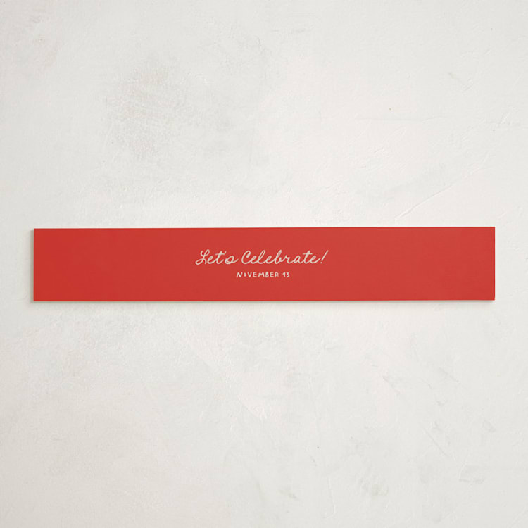 "Merry Little" - Baby Shower Belly Bands in Santa by Claudia Orengo - Front