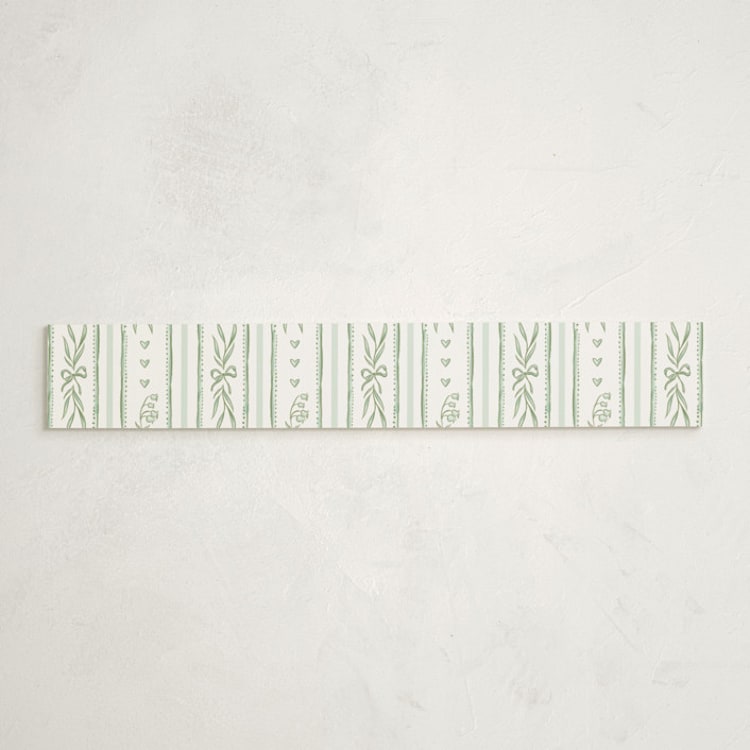 "Lily" - Baby Shower Belly Bands in Lilypad by Leah Bisch - Front