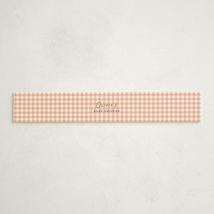 "Pumpkin Patch" - Baby Shower Belly Bands in Pumpkin by Paper Raven Co. - Front