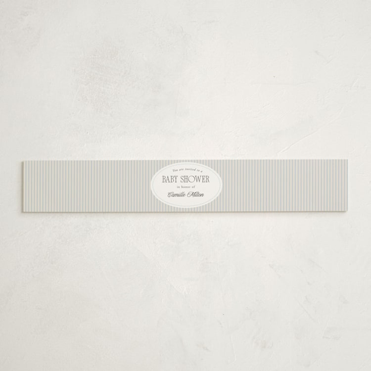 "boujee" - Baby Shower Belly Bands in Blueberry by Benita Crandall - Front