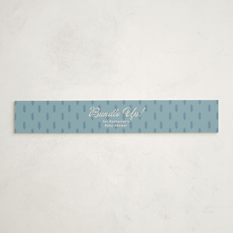 "Apres Ski" - Baby Shower Belly Bands in Frost by Creo Study - Front