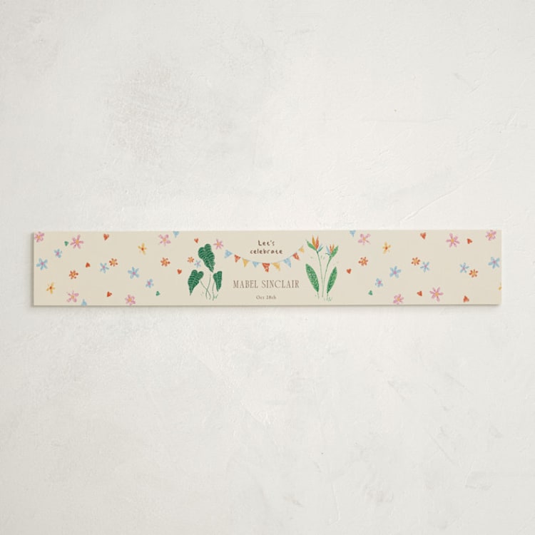 "A Little Wild One Baby Shower" - Baby Shower Belly Bands in Linen by Celine Nguyen - Front