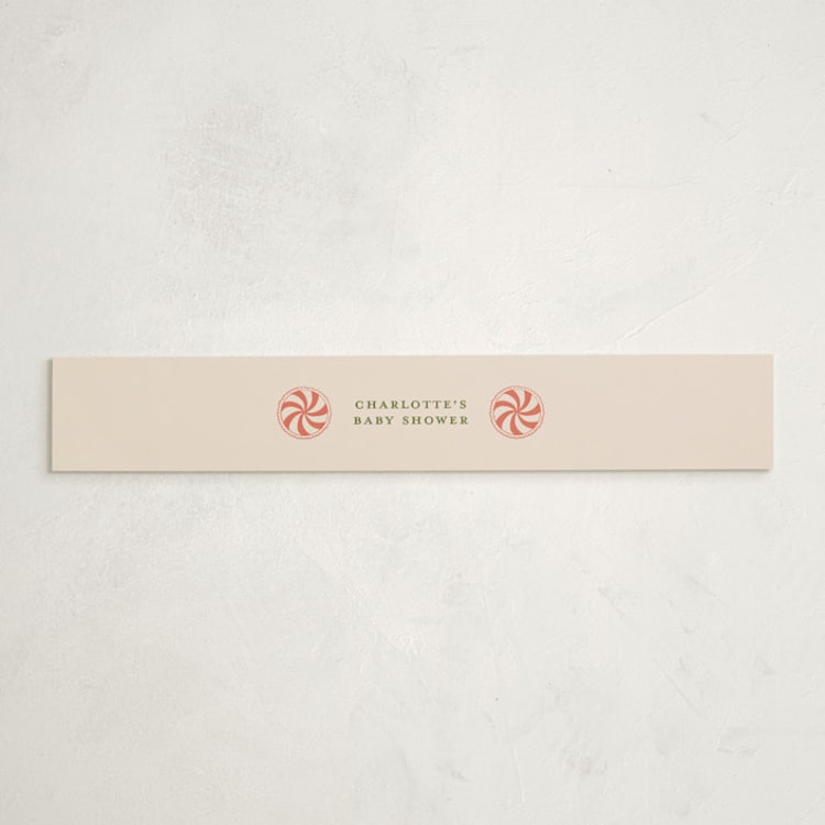 "Peppermint" - Baby Shower Belly Bands in Peppermint by Stephanie Heinrich Godbout - Front