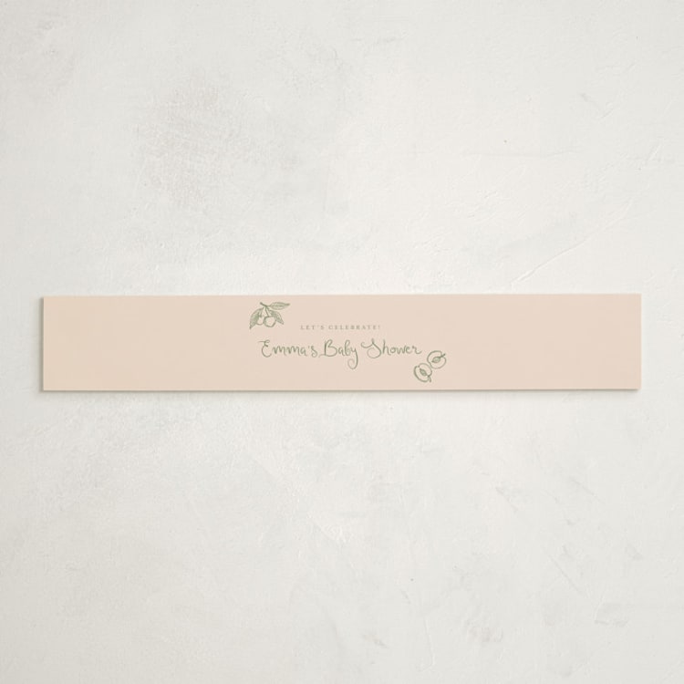 "Locally Grown Baby Shower" - Baby Shower Belly Bands in Grapefruit by Reilly Kavanaugh - Front