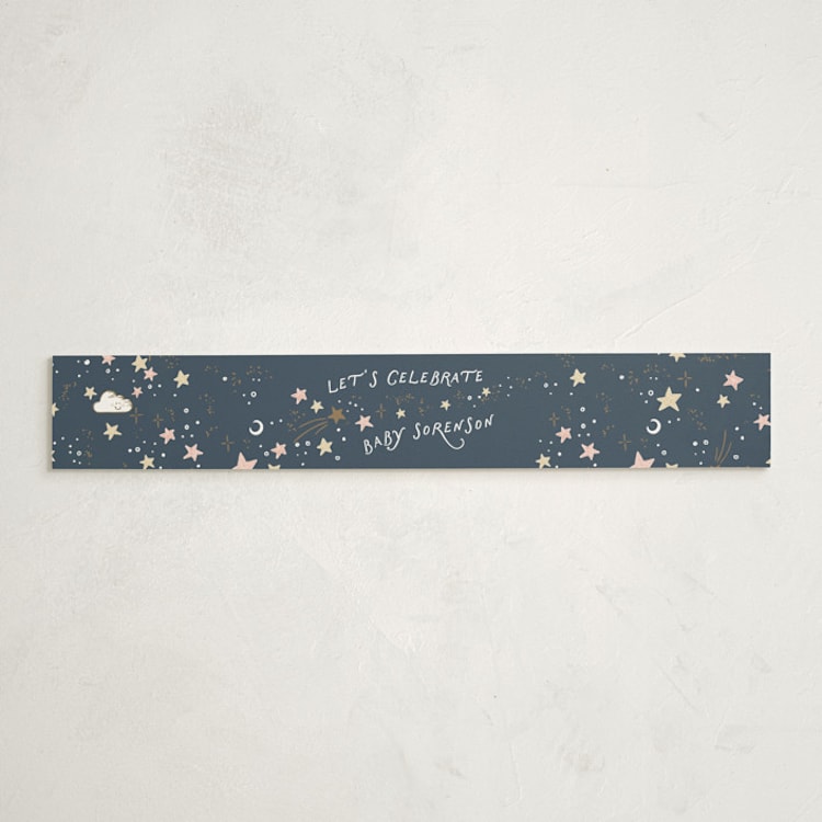 "Stellar" - Baby Shower Belly Bands in Celestial by Leah Bisch - Front