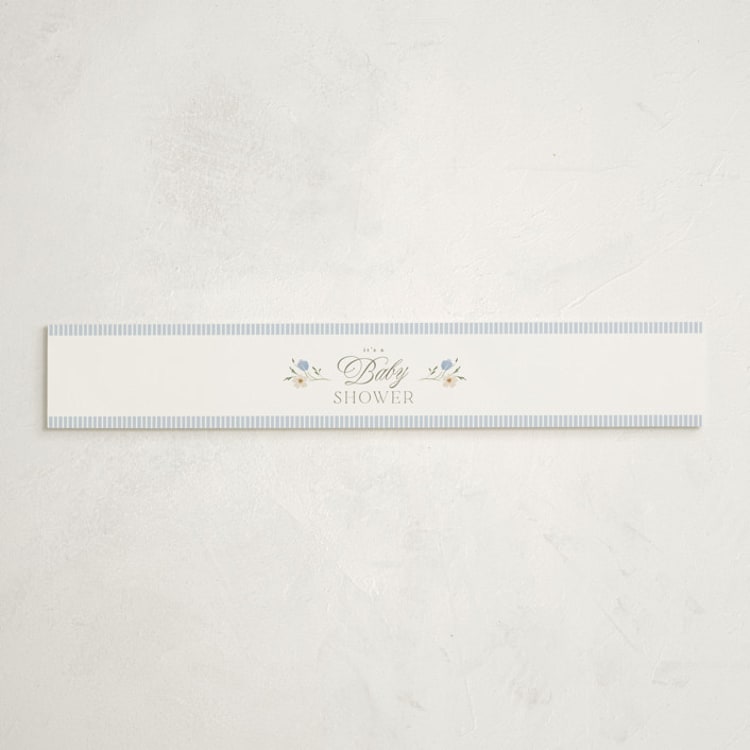 "Newport Summer" - Baby Shower Belly Bands in Powder by Erin L. Wilson - Front