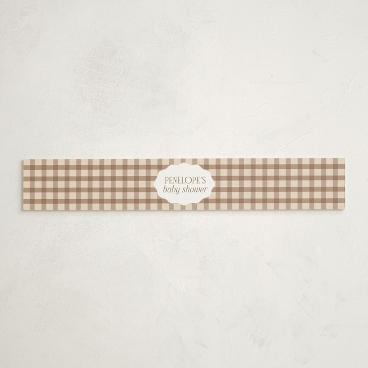 "Teddy Bear Stripes" - Baby Shower Belly Bands in Beary by Cindy Reynolds - Front