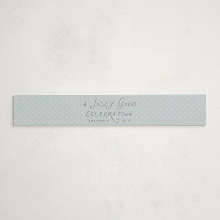 "Disney’s Mary Poppins Jolly Penguins" - Baby Shower Belly Bands in Ice by Creo Study - Front