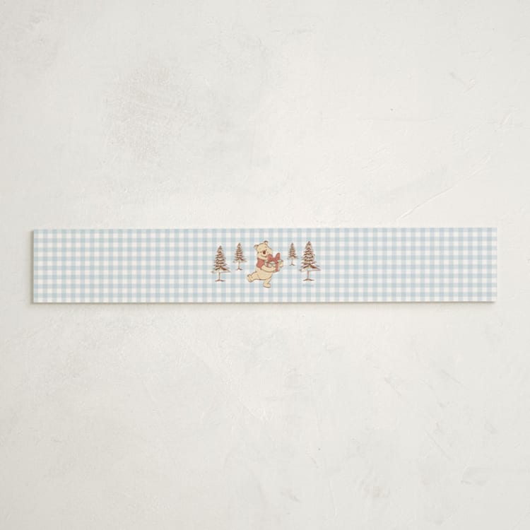 "Disney's Winter Pooh" - Baby Shower Belly Bands in Sky by Teju Reval - Front