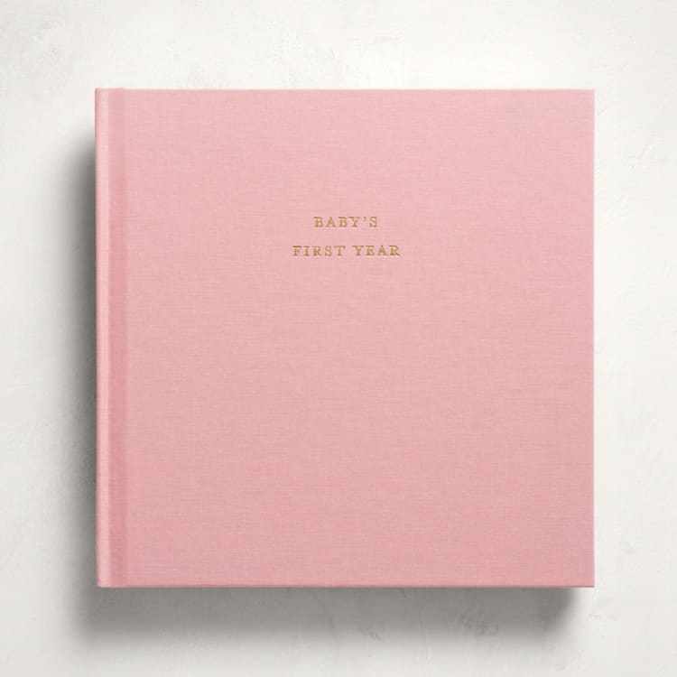 "Sweet Beginnings - Pink" - Baby Memory Books in Petal by Minted - Front Cover
