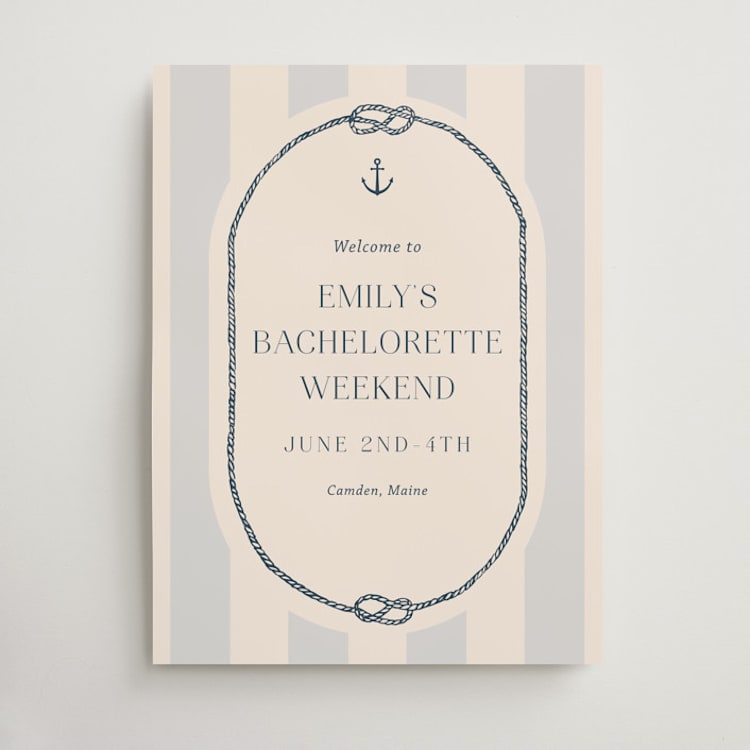 "nautical nuptials" - Wedding Party Signs in Sea Breeze by Rebecca Durflinger - Front