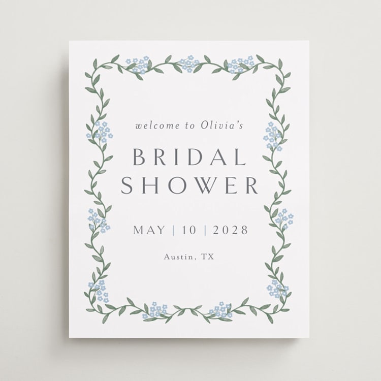 "simple garland" - Wedding Party Signs in Sky by Christy Hy Lee - Front