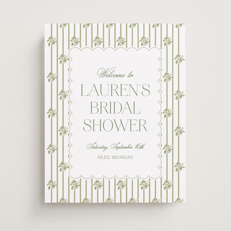 "Summer Fields" - Wedding Party Signs in Petal by Lisa Joanna Harrison - Front