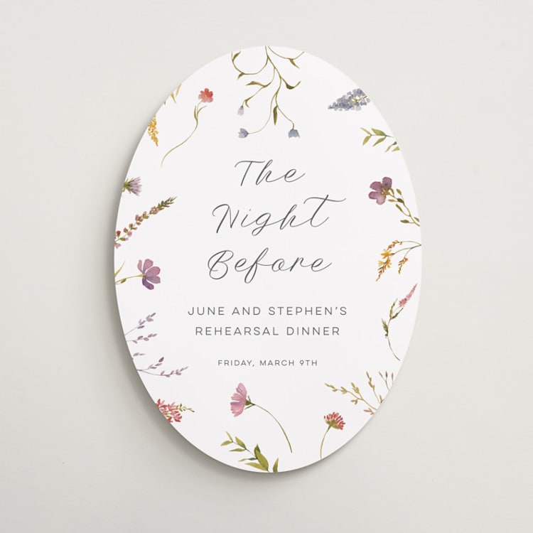 "Untied" - Wedding Party Signs in Sherbert by Erin Hodges - Front