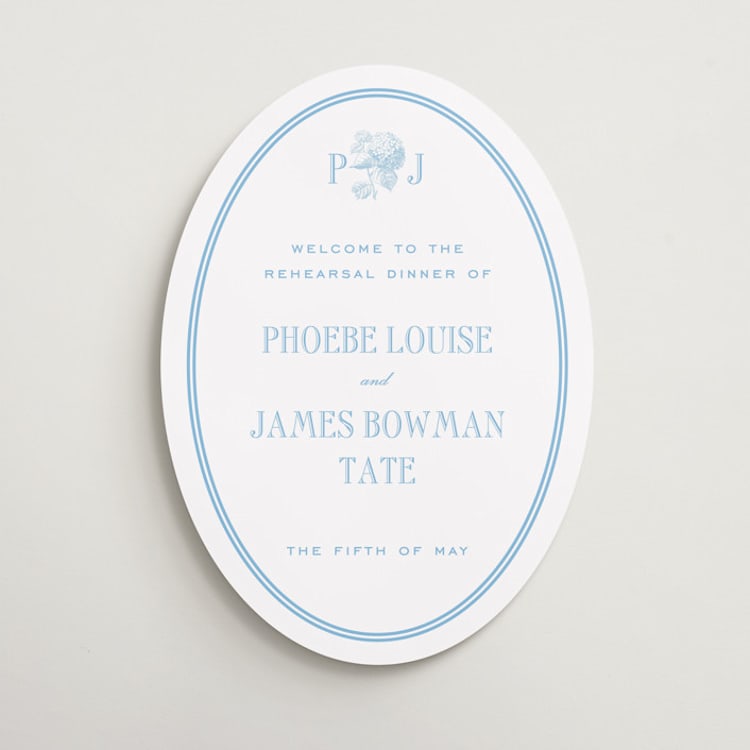 "Cheseapeake" - Wedding Party Signs in Sky by Megan Davis - Front