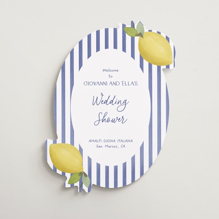 "Limoncello" - Wedding Party Signs in Capri by Tina Faselli - Front
