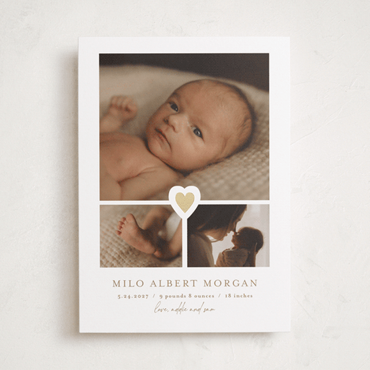 "our little sweetheart" - Birth Announcements in Fawn by Jen Tips - Front