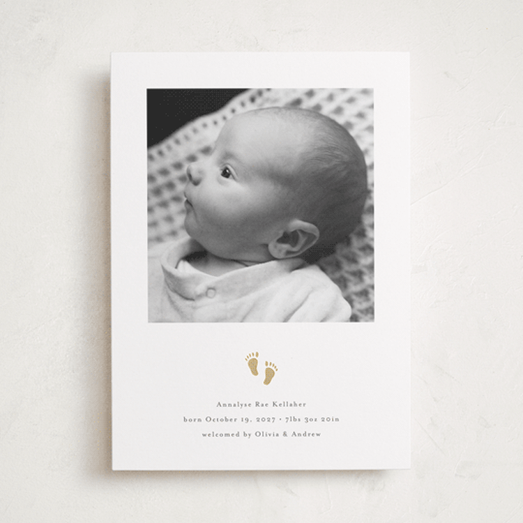 "Sweetness" - Birth Announcements in Rice by Melanie Kosuge - Front