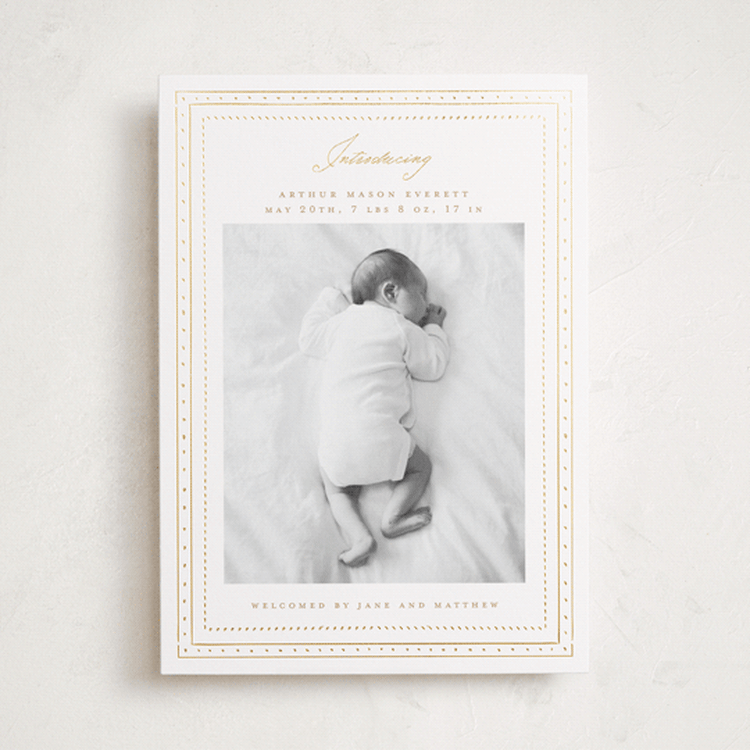 "Aire" - Birth Announcements in Cloud by Jelena Vuletic - Front