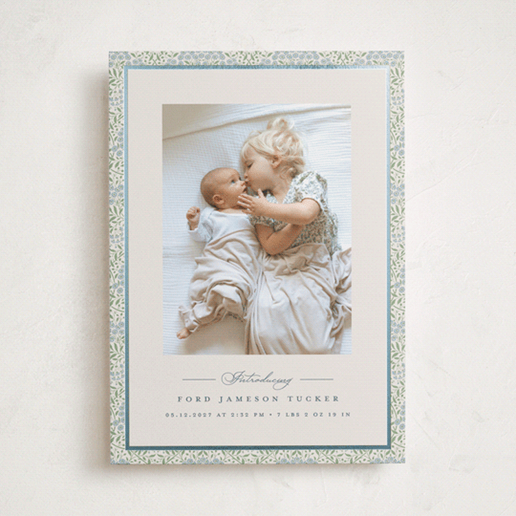 "Parisienne" - Birth Announcements in Meadow by Erica Krystek - Front