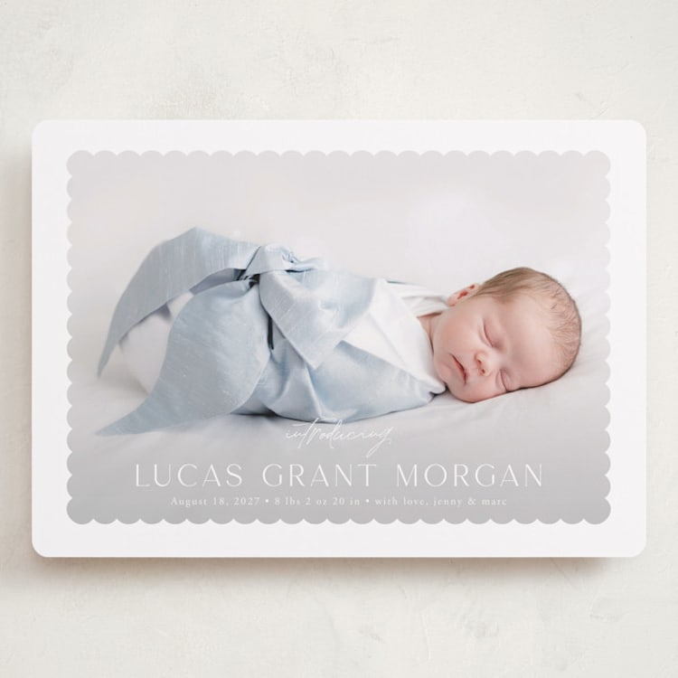 "First Glimpse" - Birth Announcements in Icing by Yaling Hou Suzuki - Front