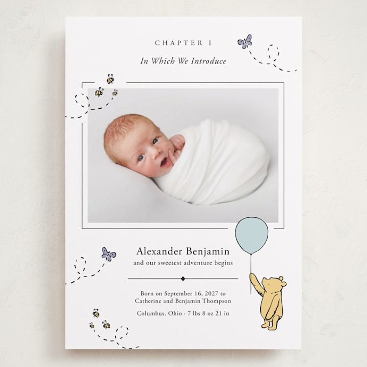 "Disney Sweetest Adventure" - Birth Announcements in Cloud by Heather Schertzer - Front