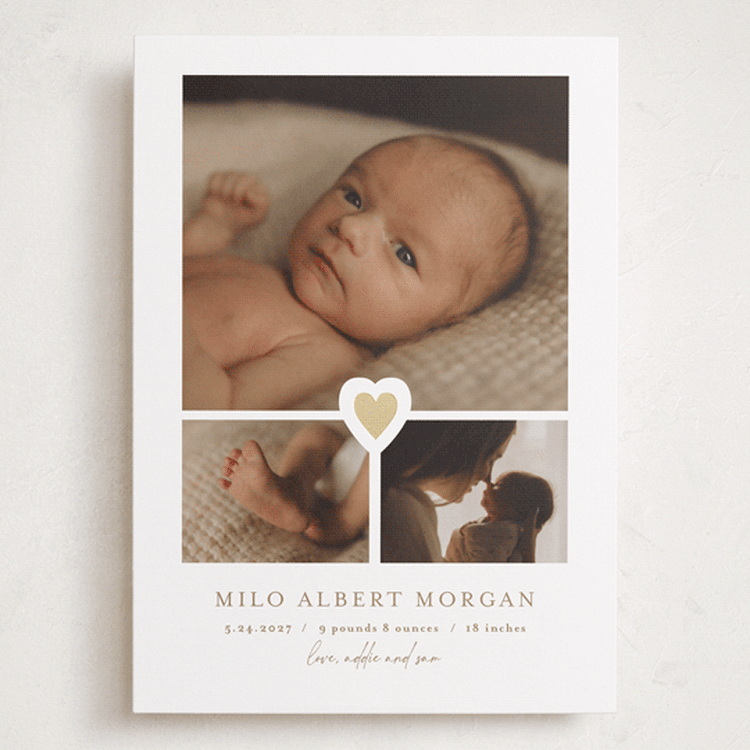 "our little sweetheart" - Birth Announcements in Fawn by Jen Tips - Front