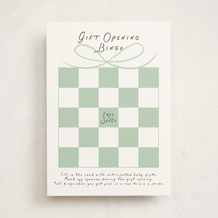 "Patterned Giraffe" - Baby Shower Game Cards in Earth by mo kelley - Front