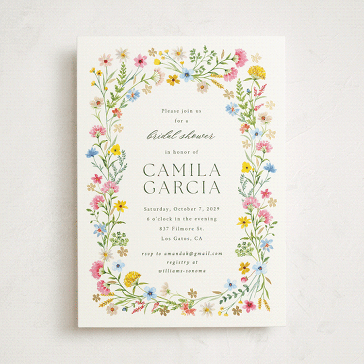 "Bright Garden" - Bridal Shower Invitations in Garden by Yaling Hou Suzuki - Front