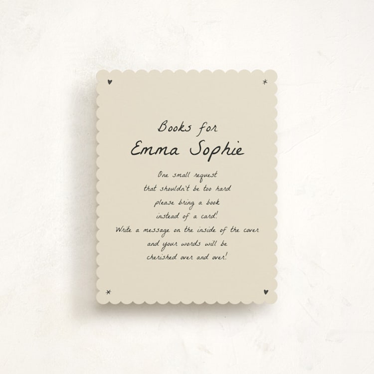 "Doodle Sip and See" - Baby Shower Insert Cards in Ivory by Stephanie Heinrich Godbout - Front